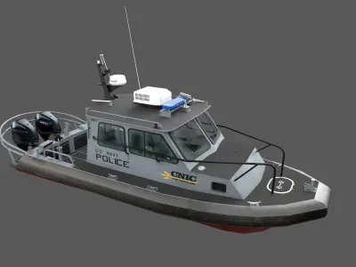 SeaArk US Navy Police Low-poly 3D model