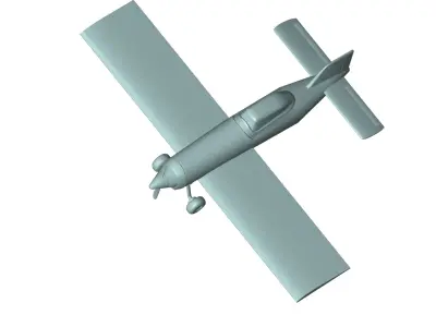 Aerial application 3D model