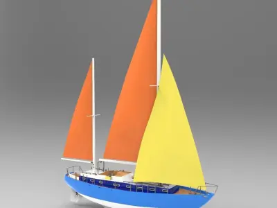 Flagship Boat 2 3D model