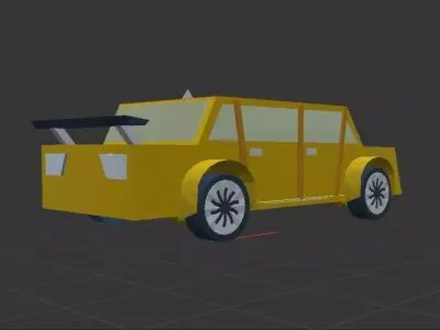 Lowpoly Car 1 Free low-poly 3D model