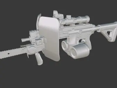 AR Redneck Survival Low-poly 3D model