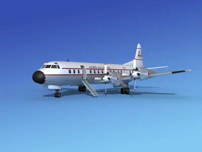 Lockheed L-188 Electra HP Aero Alliance 3D model