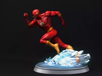 Flash Statue 3D model Ready to Print 3D print model purchase