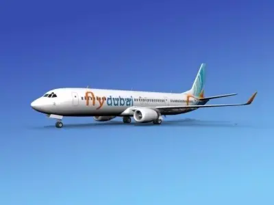 Boeing 737-900ER FlyDubai 3D model
