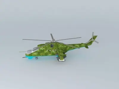 Mil Mi24 3D model