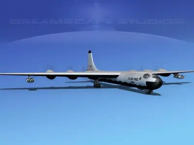 Convair B-36G Peacemaker V06 3D model
