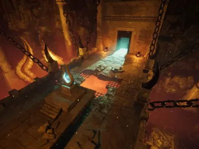 Deadly Dungeon - Infernal Low-poly 3D model