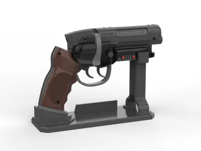 Deckards Blaster - BladeRunner - Commercial - Printable 3d model 3D print model