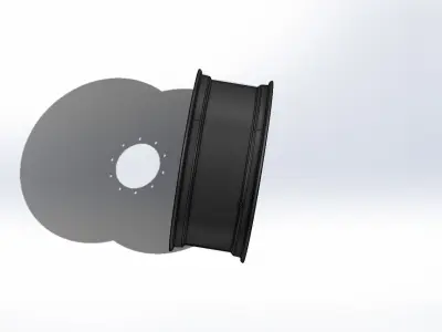 Aro de Roda 38XW15 Wheel Rim 3D model