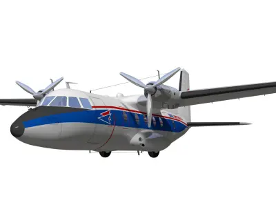 Nord-Aviation Nord 262 fregate 3D model