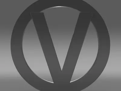 Vortex logo 3D model