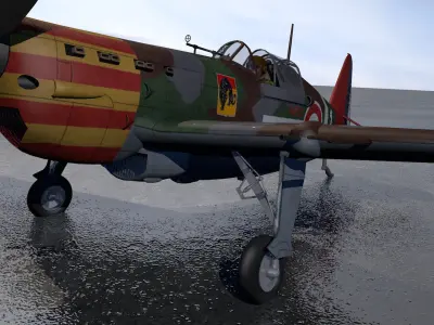 Morane Saulnier Ms-406 C1 3D model