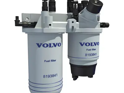 3D Fuel Oil Filter 3D model