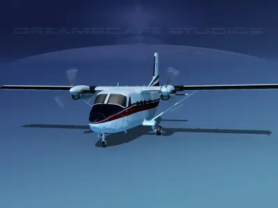 Harbin Y-12 II V08 3D model