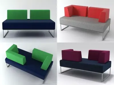 Seating system 02 Free 3D model