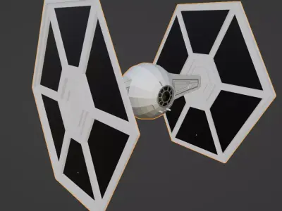 TIE fighter Free 3D model