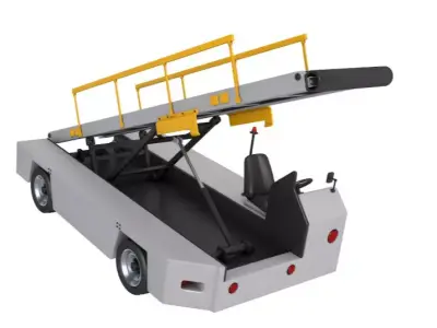 Airport Conveyor Belt Loader 3D model