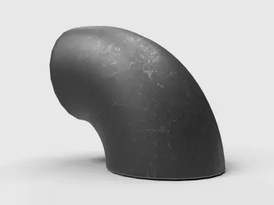 Elbow Pipe Short Radius 6 inches 3D model