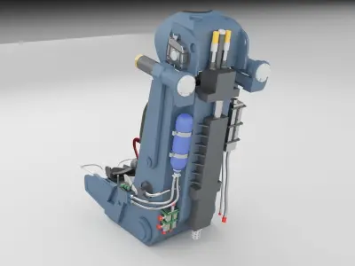 Ejection seat 3D model
