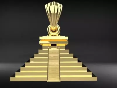 Maya Pyramid Ancient Temple Charm Pendant Necklace Jewelry 3D print model