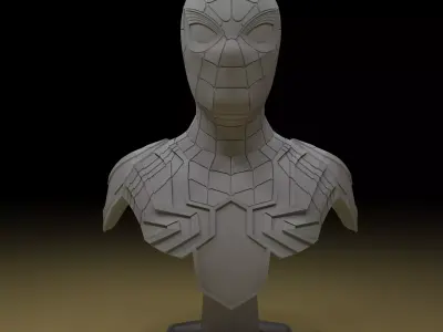 Iron Spider Bust Sculpture Avenger 3d Model 3D print model