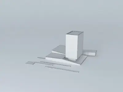 Social headquarters of Caja Badajoz Badajoz Free 3D model