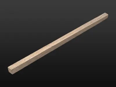 Wood Beam 06 3D model