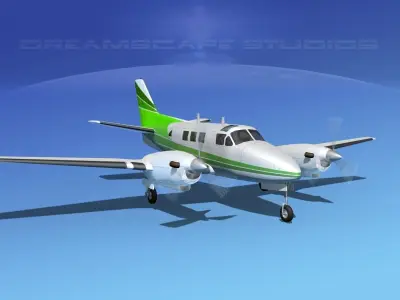Beechcraft King Air C90 V01 3D model