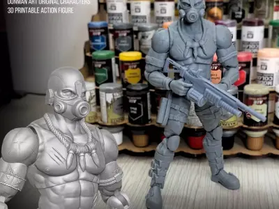 Nightmare Rider Donman art 3D printable full action figure 3D print model