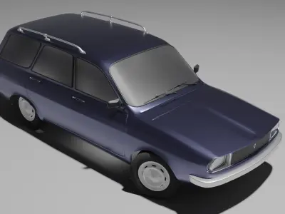 Renault Car Low Detail 3d Model Free 3D model