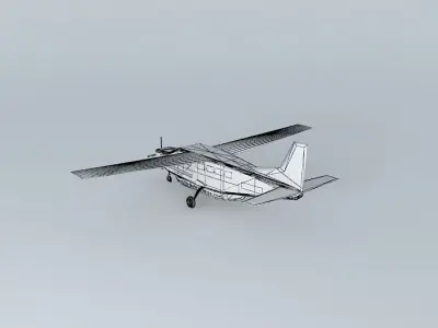 Mokulele Airlines Cessna Caravan C208B Free 3D model