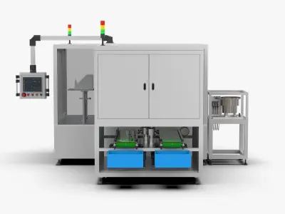 Automatic Bag Feeding Vacuum Packaging Machine 3D model