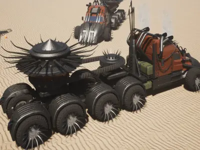 Mad-max truck The Ripper 3D model