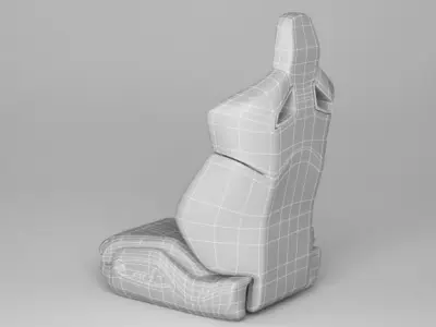 Car Seat Audi TT RS Sport 3D model