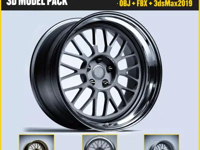 RAYS VOLK RACING 21A Low-poly 3D model