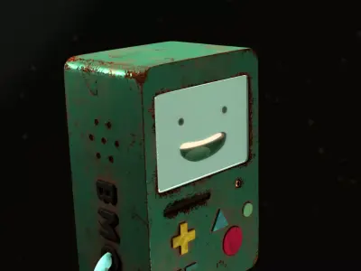 Stylized BMO - BeeMO Low-poly 3D model