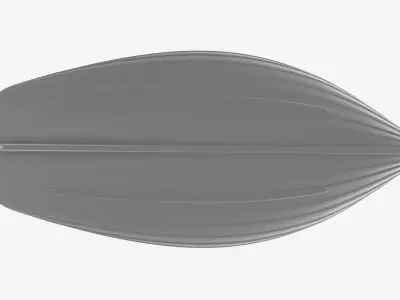 Traditional rowing boat 03 v1 3D model