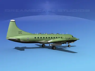 Convair T-29 USAF V06 3D model