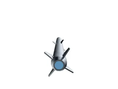 PL-15 Air-to-Air Missile Low-poly 3D model