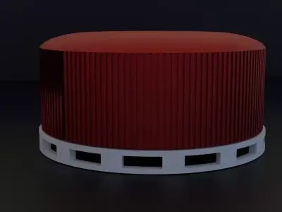 Bottle cap 3d model Low-poly 3D model