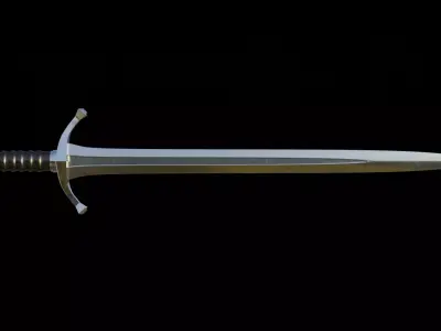 Medieval sword Free 3D model