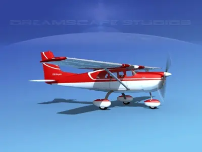 Cessna 175 Skylark V03 3D model