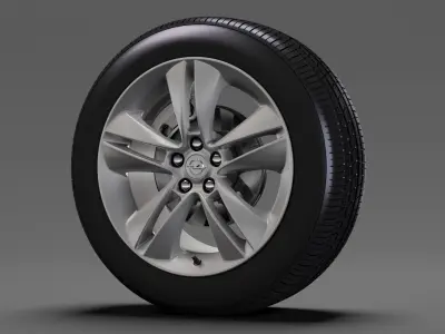 Opel Combo Tour wheel 2017 3D model