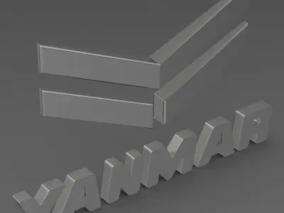 yanmar logo 3D model
