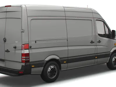 Mercedes Benz Sprinter Van L2H2 2008 3D model