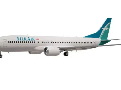Silk Air Boeing 737 MAX 8 3D model