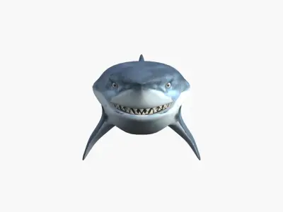 Bruce The Shark Low-poly 3D model