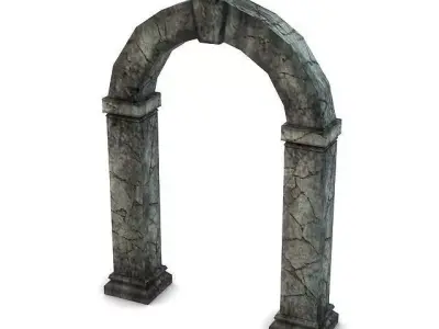 Ancient Stone Portal 3D Model 3D model