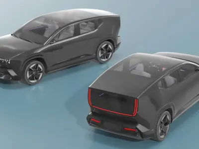 Honda 0-Series Premium Concept SUV Black 3D model