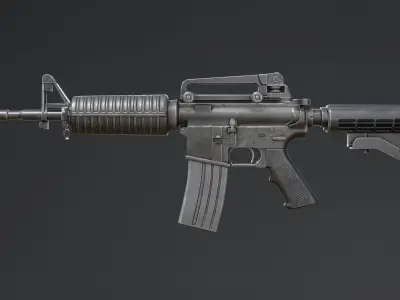 M4A1 for Gameasset Low-poly 3D model